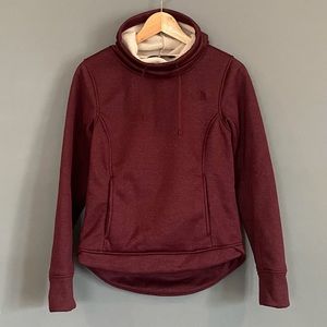 The North Face Maroon Cowl Funnel Neck Pullover